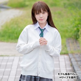 Classe School Knit Cardigan, Vest, Sweater, Student Uniform, Spring, Summer, Fall, Winter, Year-Round, Commuting to School, Solid Color, V-Neck