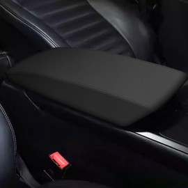 AOMSAZTO Armrest Covers for 2017-2020 Ford Fusion Black Leather