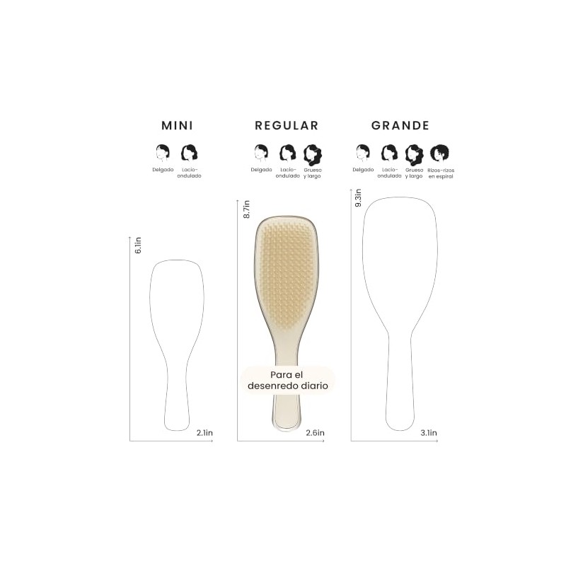 Tangle Teezer Chrome Ultimate Detangler Brush, Straight to Curly, Gold