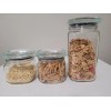 Ball Glass Storage Latch Jars 3-Pack Airtight Seal Lids Stackable