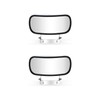 Adanz Stainless Steel Rectangular Convex Mirrors fit for Cars Trucks