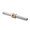 PATIKIL M10x1mm Hexagon Coupling Nut, 6 Pack 15mm Thread Zinc