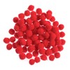 Impex Pom Poms 7mm - Red, pk of approx 100