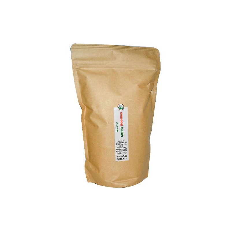 J&R Port Trading Organic Green Rooibos, Caffeine Free, 1 lb