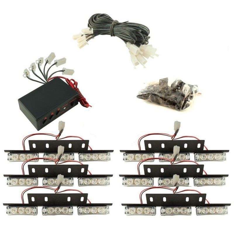 B&F 54 X LED Emergency Vehicle Strobe Lights for Front