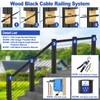 CKE 30 Pack 1/4" Black Angle Beveled Washers for Cable