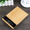 Food Scale Electronic Scale, LED Display Cooking Scale Bamboo Kitchen