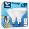 LOXYEE 2 Pack LED PAR38 Dusk to Dawn Flood Light