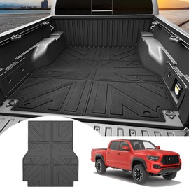 JTYZSM Truck Bed Mat for 2005-2023 Toyota Tacoma 5FT Short Bed Liner All Weather Protection TPE Bed Cargo Mat for 2005-2023 Tacoma Pickup Accessories