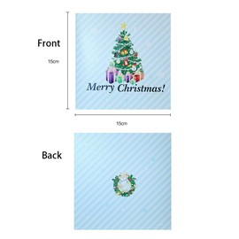 Pop-Up 3D Christmas Card, Christmas Greeting Card with Christmas Tree Design 3D Xmas Cards for Xmas New Year