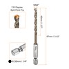 sourcing map 1/4" Hex Shank Drill Bit 9/64" Gold Oxide