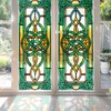 Celtic Knot Stained Glass Window Film, Decorative Celtic Knot Stained