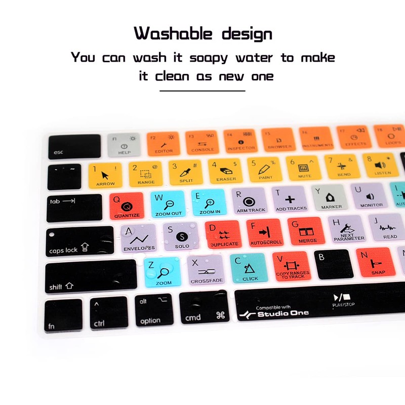 HRH Studio One Functional Shortcut Hotkey Keyboard Cover Silicone Skin