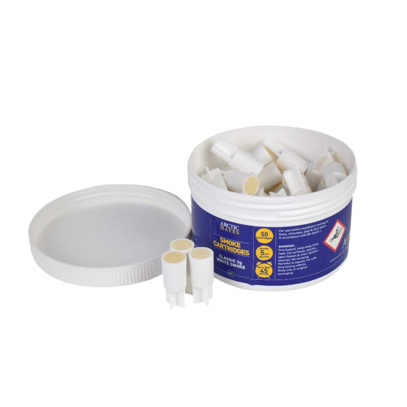 Arctic Hayes Classic White Smoke Cartridges 50-Piece Tub