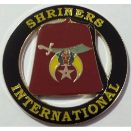 Shriners International Cut Out Car Emblem in Black