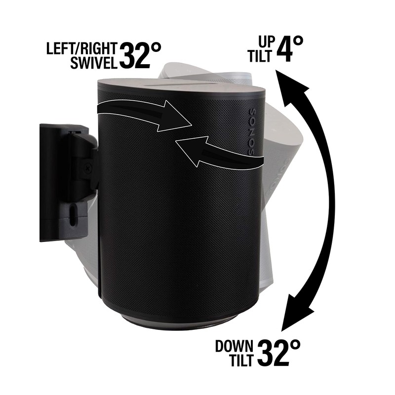 Sanus Wireless Speaker Wall Mount for Sonos Era 100™ (Black)