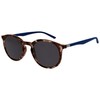 Opulize Met Large Sun Spacer Glasses Brown Tortoiseshell Navy Blue