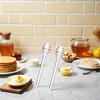 2Pcs Transparent 6" Glass Honey Dipper Sticks Stirring Sticks Server