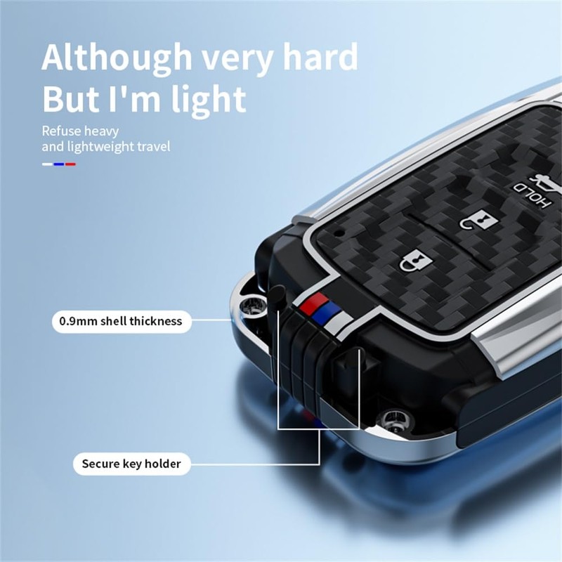 ontto 3-button Car Key Bag Fit for Toyota RAV4 Highlander