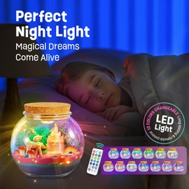 Unicorns Gifts for Girls - Unicorns Terrarium Kit for Kids - Birthday Gift for Girls Ages 4 5 6 7 8-12 Year Old - DIY Unicorns Toys for Girls - Arts and Crafts Kit for Kids - Best Girls Presents Stuff