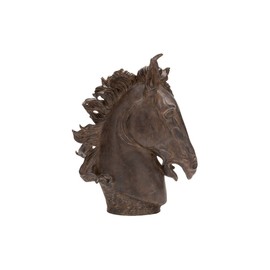 Deco 79 Poly-Stone Horse Head, 25 by 22-Inch