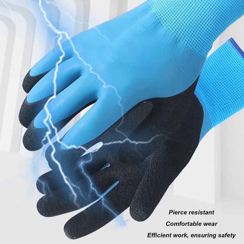 lvifloae Electric Insulated Gloves 400V Voltage Resistant Non-Slip Rubber Electrical