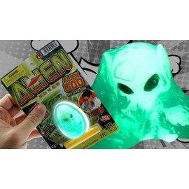 JA-RU Glow in The Dark Alien Egg Slime (2 Eggs) Kids Inflatable Neon Color Mini Slime Putty w/Small Alien Surprise Toy for Boys & Girls. Stress Relief Toys. Party Favors Stocking Stuffers. 5426-2s
