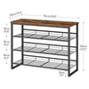 HOOBRO Shoe Rack, 4 Tier Shoe Organizer for Front Door