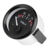 EVGATSAUTO Voltage Gauge, 12V Voltmeter 52mm/2in Voltage Meter Gauge 8-16V
