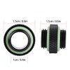 Richer-R 2pcs Water Cooling Fittings Water Cooling Fittings Compression Fittings