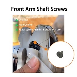 ZWLLKJGS Replacement Front Arm Shaft Screws Replacement Parts for Dji Mini 3 Pro/Dji Mini 3 Front Left Right Arm Swivel Screws Repair Parts for Dji Mini 4 Pro Drone Accessories(4pcs)