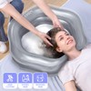 Inflatable Shampoo Basin for Bedridden, Elderly & Disabled - Petal-Shape