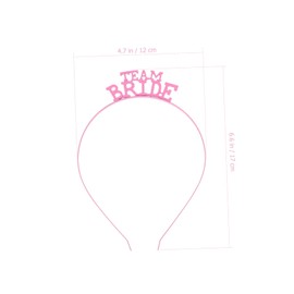 Outanaya 2Pcs Metallic Bride Hairband Pink Bridal Headdress Wedding Party Accessory for Women Chic Elegant Hair Hoop for Proms Anniversaries and Special Occasions