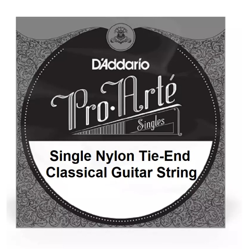 D'Addario Pro Arte Single 6th Guitar String Hard .044 Silver-Plated