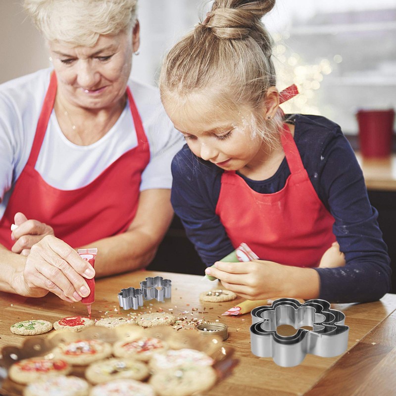 5 Piece Clover Cookie Cutter Set - 1.57”，2.17” ，2.75”，3.35”，3.93” -