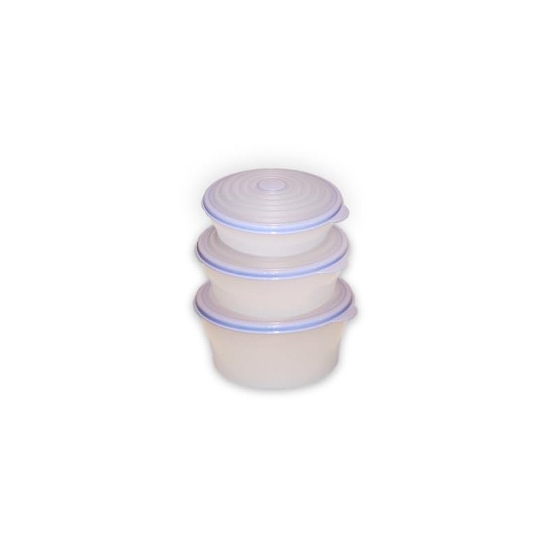 Tupperware Set of Three Stuffables Flexible Expandable Microwave Storage Containers