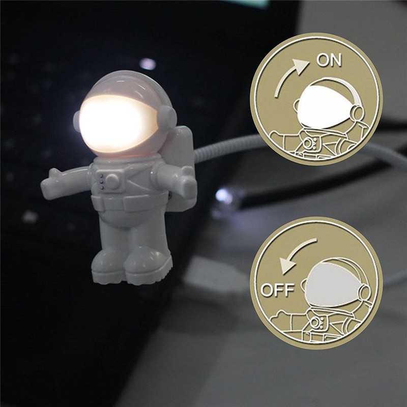 DUBENS Astronaut Spaceman Astro Torch Adjustable USB Powered LED Adjustable