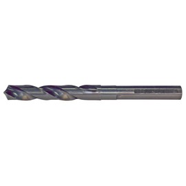 Cle-Line C20696 Silver and Deming Reduced Shank Drill, High Speed Steel, Steam Oxide Finish, Reduced Flatted Shank, 118-Degree Radial Point, 1 1/16" Drill Diameter