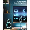 cinnkeyi Computer Speakers, 2.0 Speakers for PC or Laptop, 3.5mm