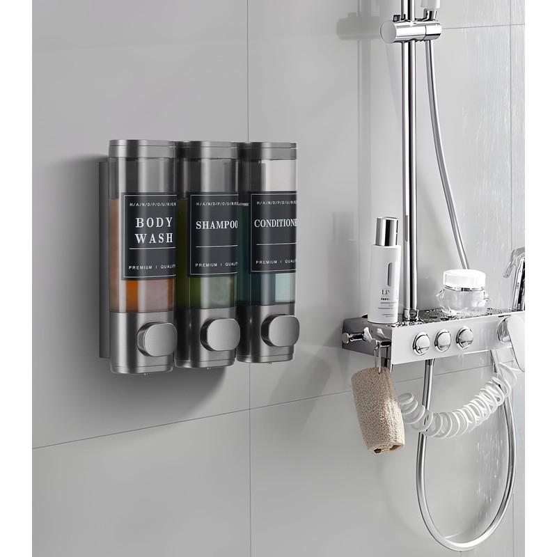 Cabo Deseado Shower Soap Dispenser Wall Mounted No Drill Shampoo