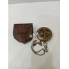 Nautical Sundial Compass Antique Vintage Style with Leather Box and
