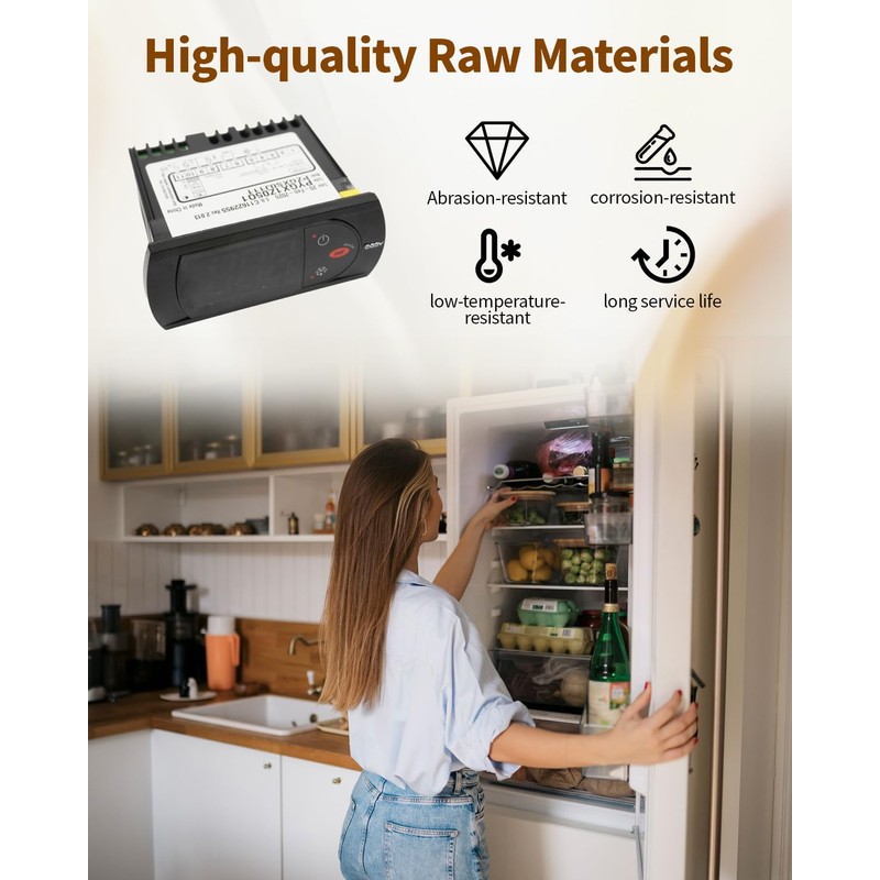 JadeBirch PZGXS0J111 Temperature Thermostat with Temperature Sensor Probe 115V Compatible