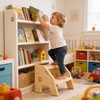 Toddler Step Stool Wooden 2 Step - Height Adjustable Bathroom