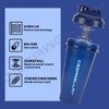 28oz & 17oz Protein Shaker Bottles with Blending Ball-Blue