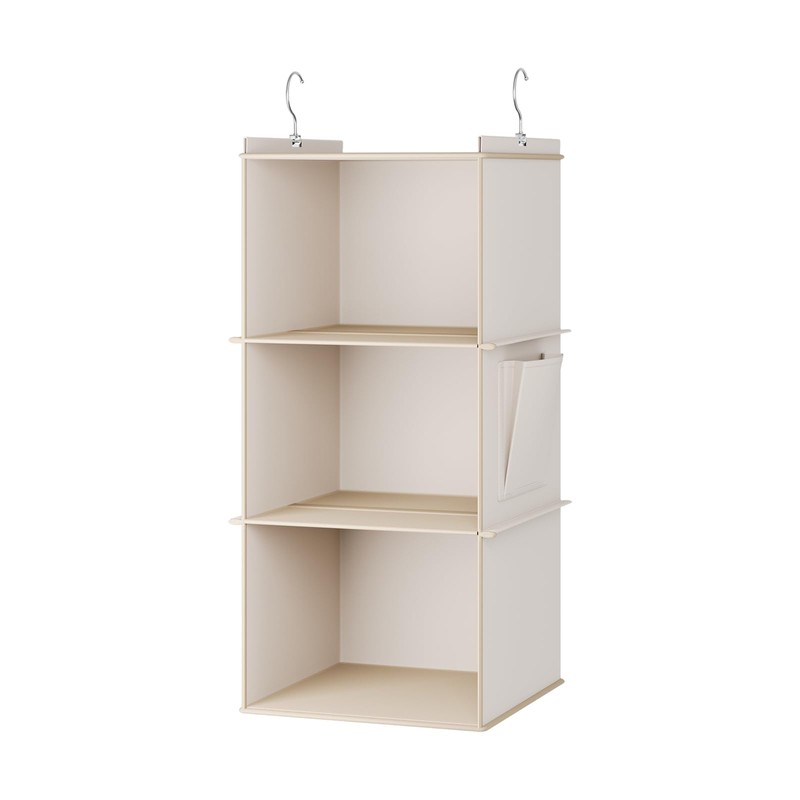 YOUDENOVA Hanging Storage 3 Shelves Closet Organizers and Storage Foldable