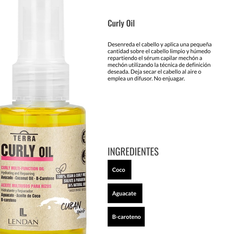 LENDAN - Lockiges Haaröl - Terra Curly Oil - 75