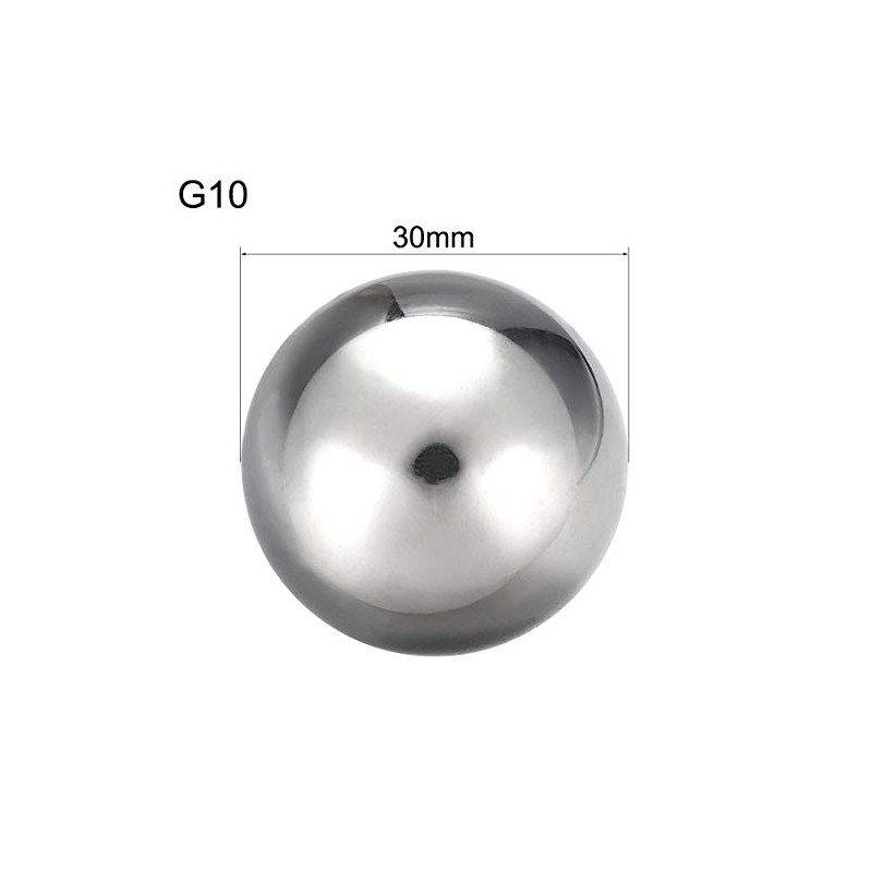 sourcing map Precision Chrome-Plated Steel Bearing Balls 30 mm G10