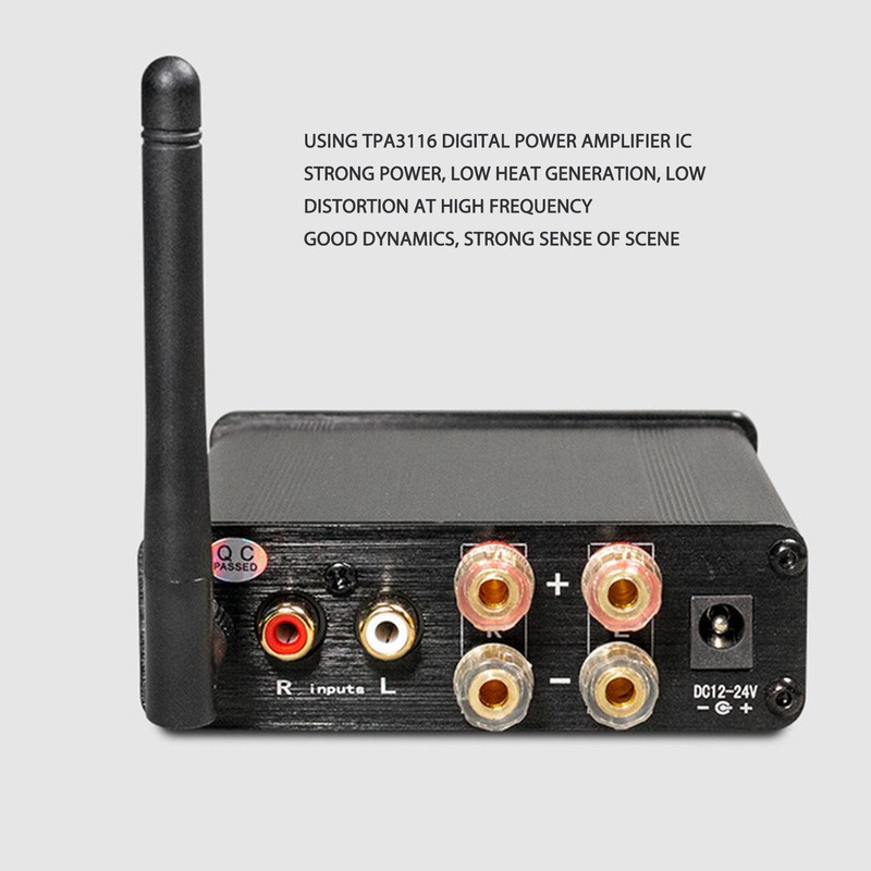 Bluetooth Power Amplifier HiFi Stereo Dual Channel HD Lossless Sound