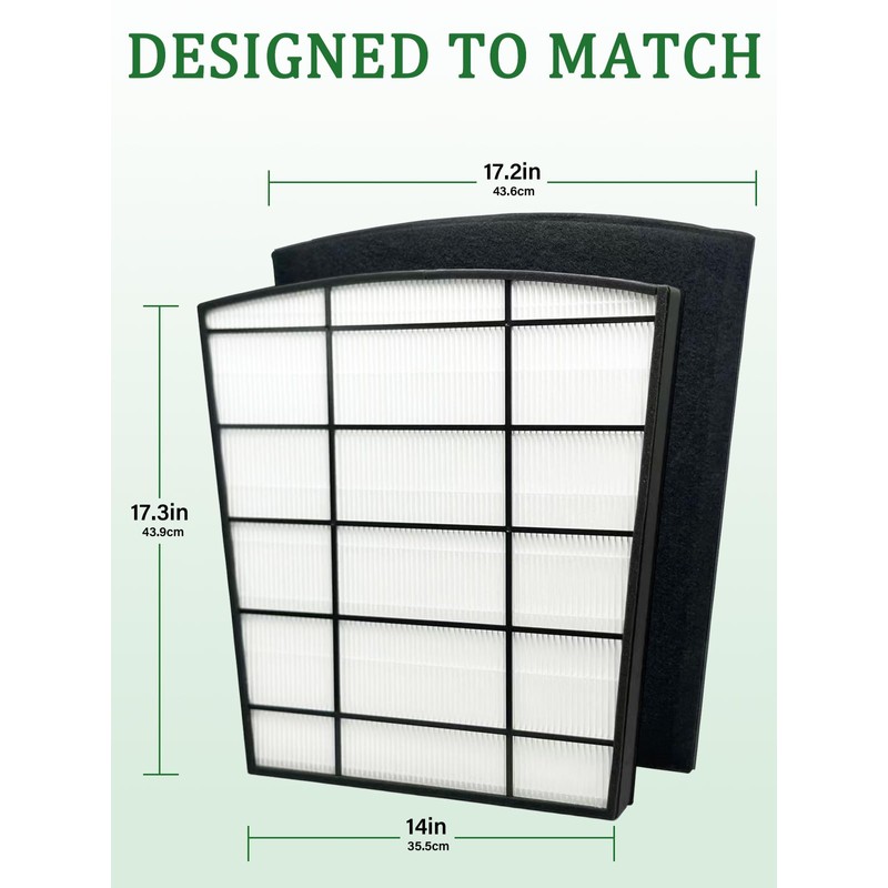 Airloria Replacement Filter Set Compatible with Live-Pure Bali Series LP550TH