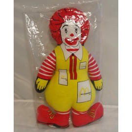 Rare 1984 Ronald McDonald 12 inch Plush Cloth Collector Doll Toy